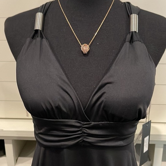 COPY - Gorgeous black dress with silver accents. Ties in the back. Pics don’t s… - Picture 2 of 5